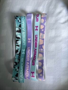 Under Armour Kids Stretch Headbands - Mint, Purple, Lavender